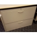 Teknion Tan 36" 2 Drawer Lateral File Cabinet, Locking